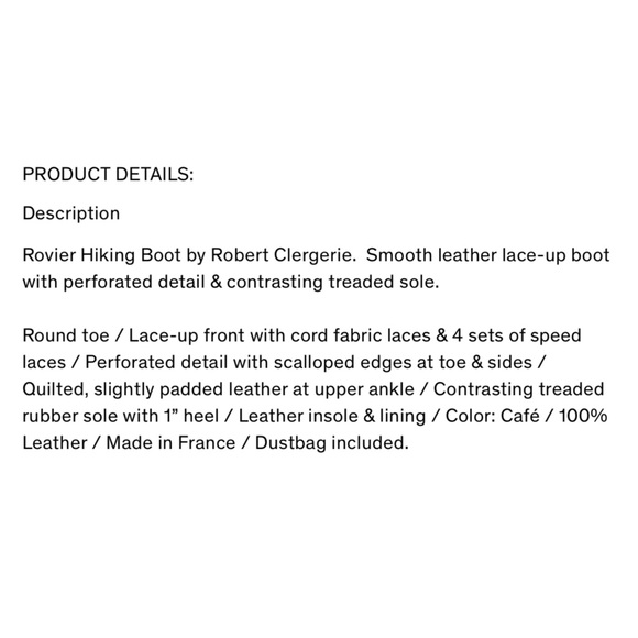 Robert Clergerie Paris Women’s Rovier Hiking Boot - Picture 16 of 16